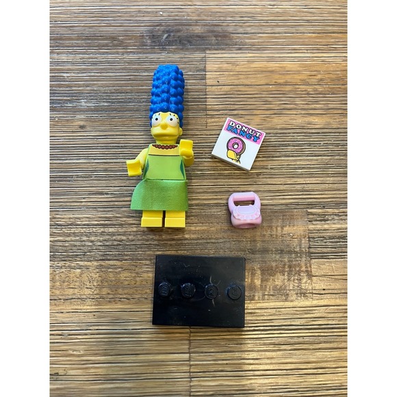 Lego Simpsons Series 1 Minifigure Marge With Magazine And Purse Retired - Picture 3 of 4